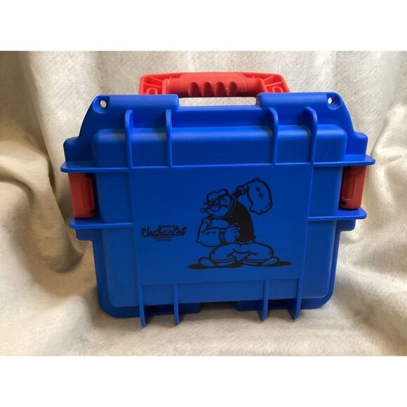 Invicta Popeye Theme Blue Watch Case With Foam Inserts - Picture 2 of 5